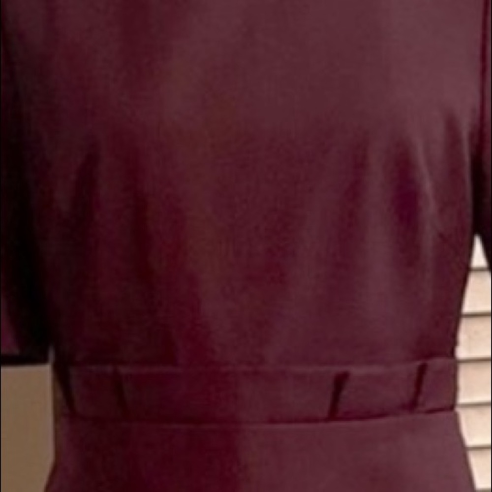 Ted Baker Burgundy Long Sleeve Dress - Picture 5 of 11